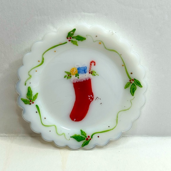 Vintage Pairpoint Pressed Glass Cup Plates SOLD in Set of Two (2) 🟢 left - Picture 8 of 9